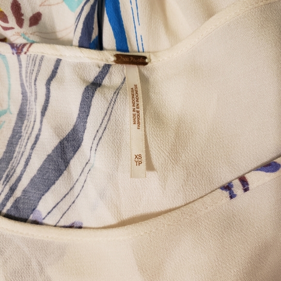 EUC Free People, XS, Cold Shoulder Flowy Mini Dress/Tunic - Picture 5 of 6